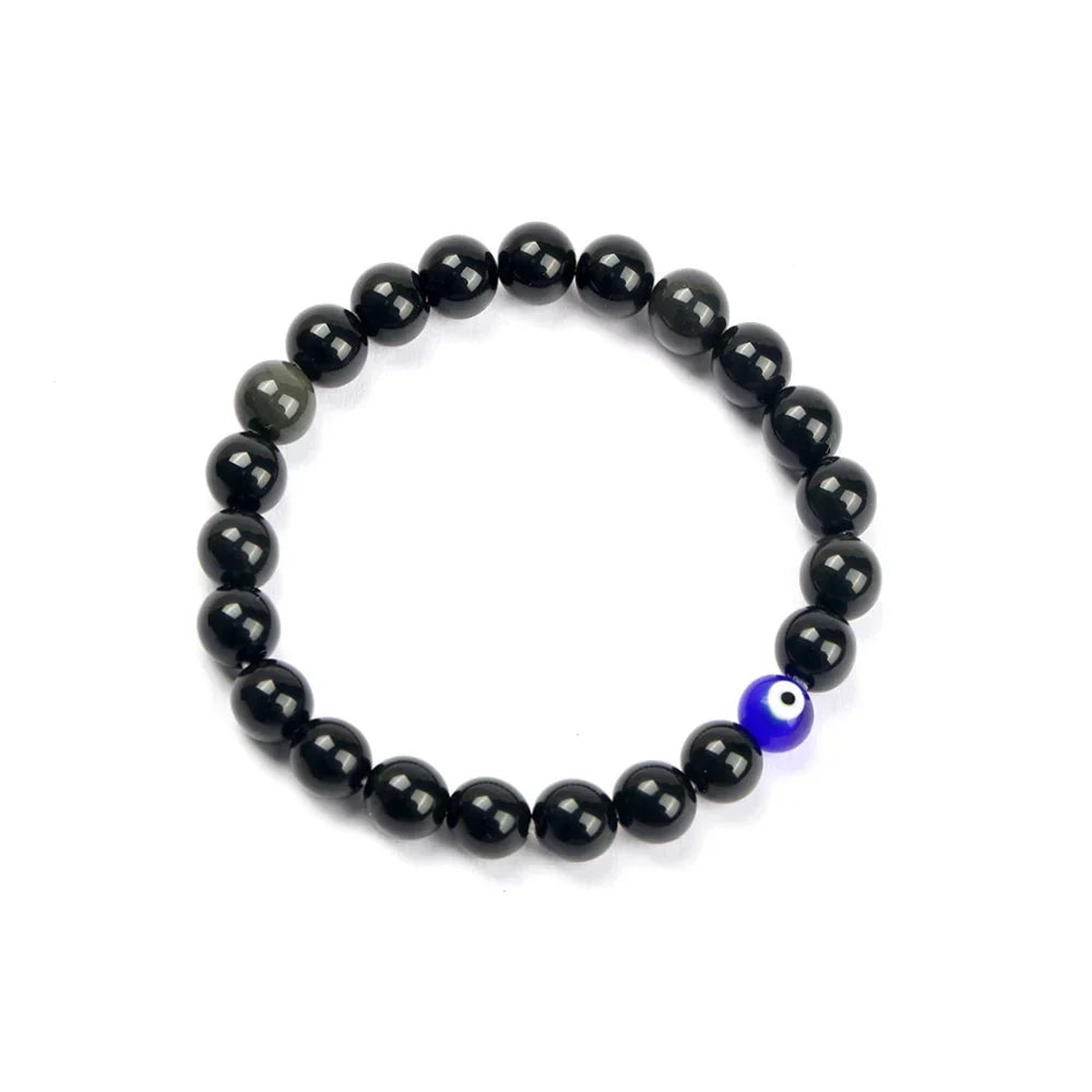 Black Obsidian Evil Eye Protection Bracelet