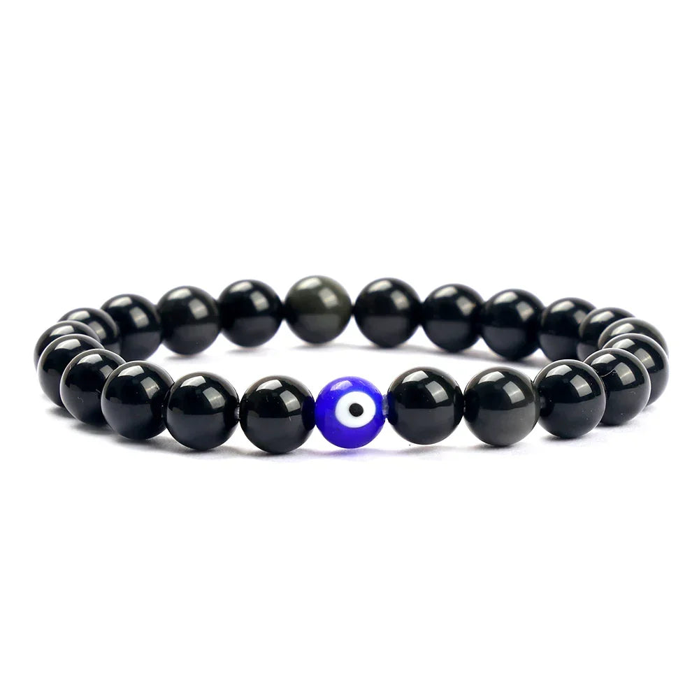 Black Obsidian Evil Eye Protection Bracelet