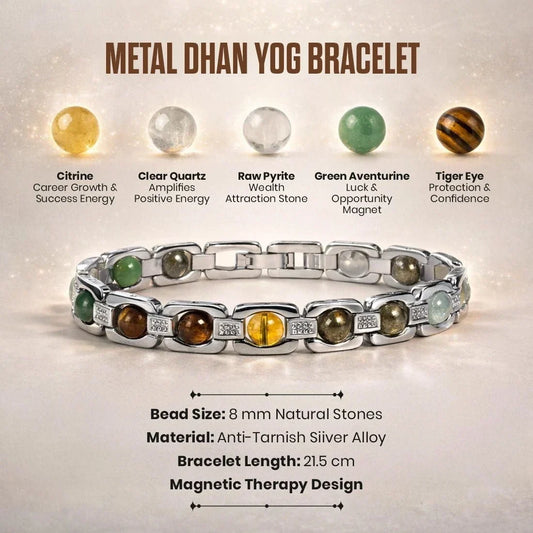 Metal Dhan Yog Bracelet - Silver